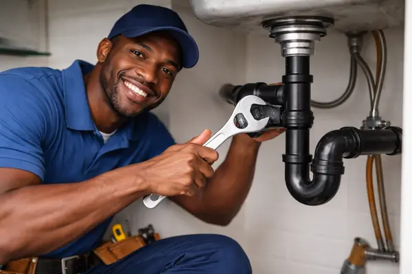 a plumber fixing a kitchen sink from 24 Hr Plumbing Leander in Leander, TX - Commercial plumbing Repairs a plumber fixing a kitchen sink from 24 Hr Plumbing Leander in Leander, TX - Commercial plumbing Repairs